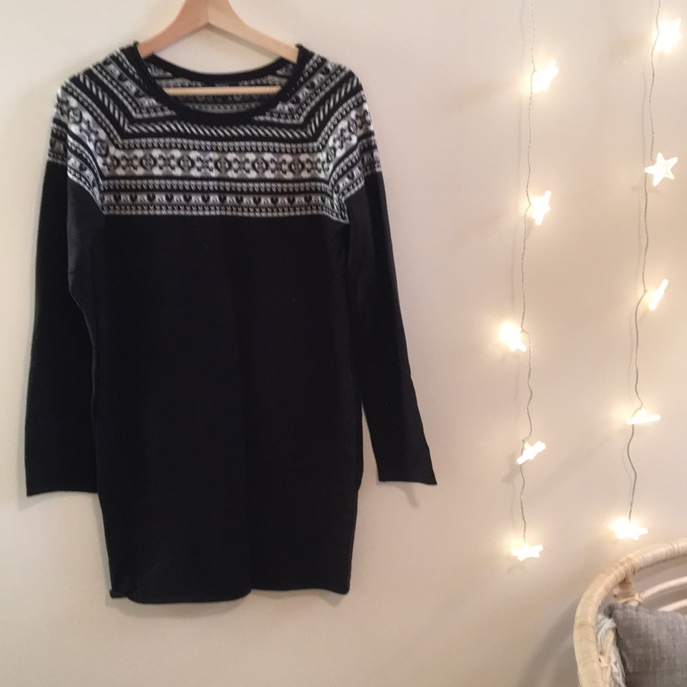Nordic knit tunic dress